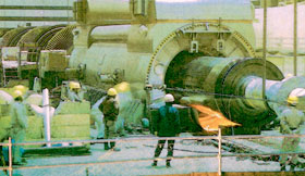 A Toshiba STG Rotor Is Re-inserted After Servicing